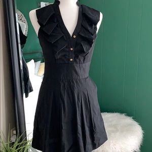 classic, black work dress